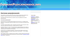Desktop Screenshot of darmowepozycjonowanie.info